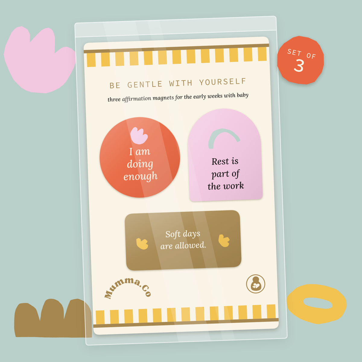 Affirmation Magnet Bundle: Birth + Fourth Trimester (6 magnets)